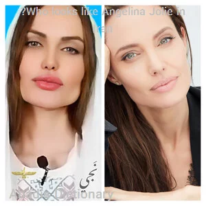 who looks like angelina jolie in iran